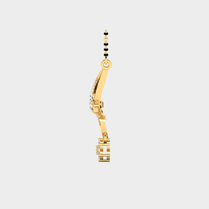 Close-up of Round Brilliant Lab-Grown Diamond in Yellow Gold Setting
