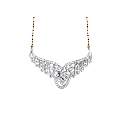 0.77 Carat Round Cut Lab-Grown Diamond Certified Mangalsutra In