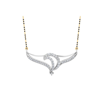 0.37 Carat Round Cut Lab-Grown Diamond Certified Mangalsutra In