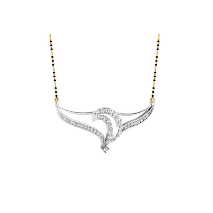 0.37 Carat Round Cut Lab-Grown Diamond Certified Mangalsutra In