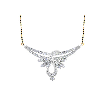 0.68 Carat Round Cut Lab-Grown Diamond Certified Mangalsutra In