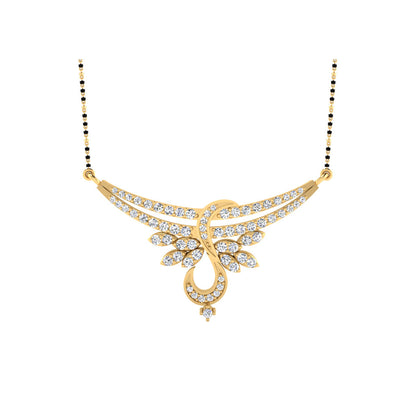 0.68 Carat Round Cut Lab-Grown Diamond Certified Mangalsutra In