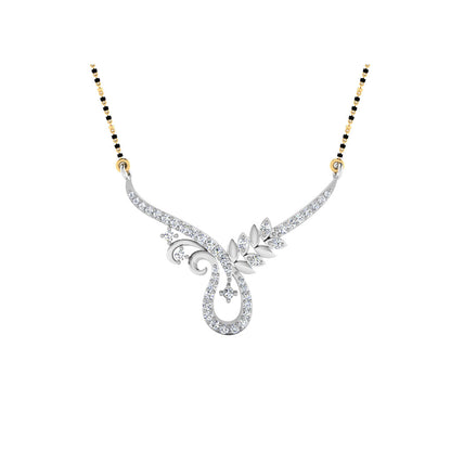 0.28  Carat Round Cut Lab-Grown Diamond Certified Mangalsutra In