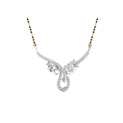 0.28  Carat Round Cut Lab-Grown Diamond Certified Mangalsutra In