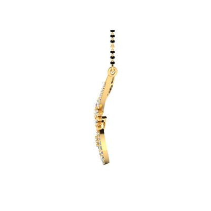 0.28  Carat Round Cut Lab-Grown Diamond Certified Mangalsutra In