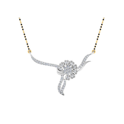 0.34  Carat Round Cut Lab-Grown Diamond Certified Mangalsutra In