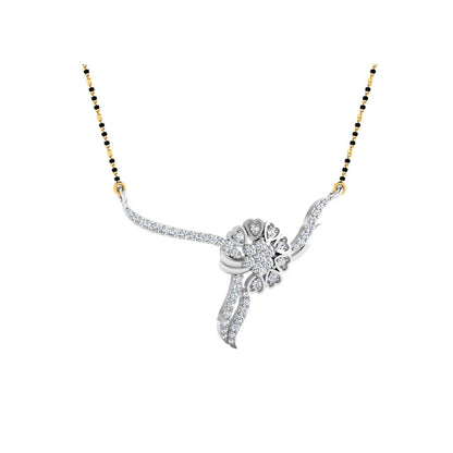 0.34  Carat Round Cut Lab-Grown Diamond Certified Mangalsutra In