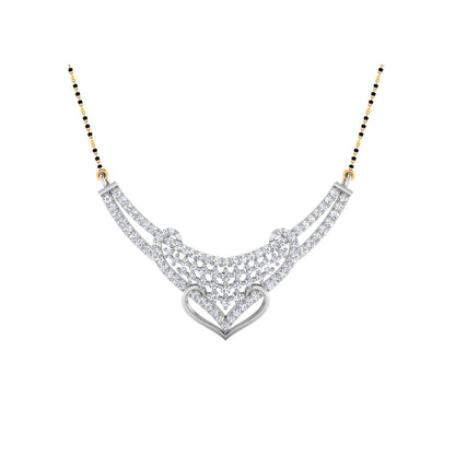 0.78 Carat Round Cut Lab-Grown Diamond Certified Mangalsutra In