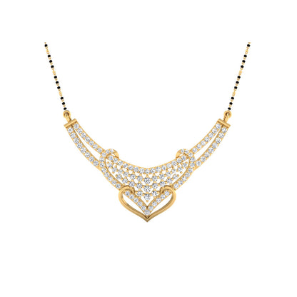 0.78 Carat Round Cut Lab-Grown Diamond Certified Mangalsutra In