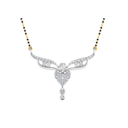 0.28 Carat Round Cut Lab-Grown Diamond Certified Mangalsutra In