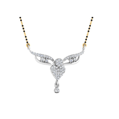 0.28 Carat Round Cut Lab-Grown Diamond Certified Mangalsutra In