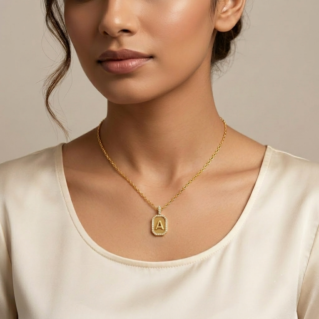 Elevate your style with our "A" Letter Lab Grown Diamond Pendant. Handcrafted in 9K, 14K, 18K Yellow, White, Rose Gold & 950 Platinum. Sustainable luxury.