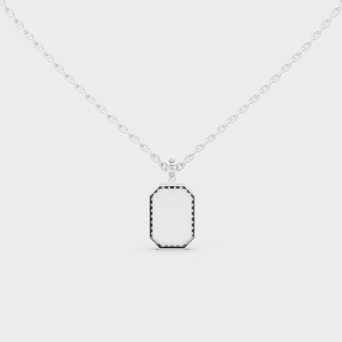 Heirloom Quality 950 Platinum "B" Alphabet Lab Grown Diamond Pendant