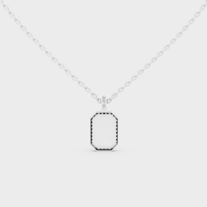 Heirloom Quality 950 Platinum "B" Alphabet Lab Grown Diamond Pendant