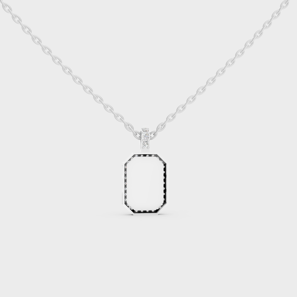 Icy Micro Pave Letter G Initial Diamond Charm Cast in Premium 14K White Gold