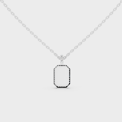 Precious Platinum Letter S Sustainable Diamond Charm with Precision Set Stones