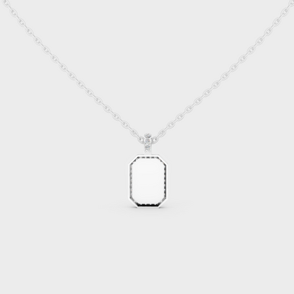 Premium Hypoallergenic 950 Platinum "X" Alphabet Lab Grown Diamond Pendant