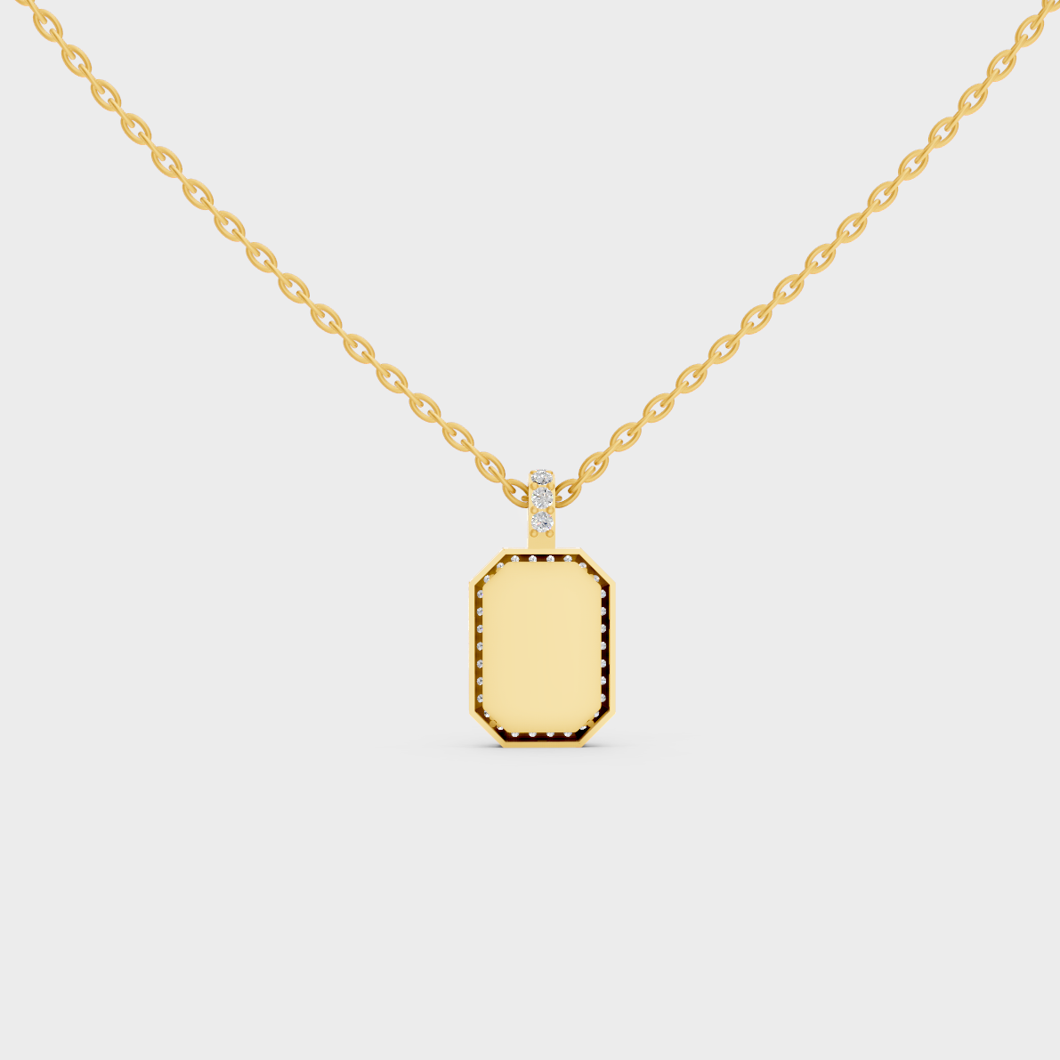 Minimalist Capital Letter Y Lab Diamond Medallion in Solid 9K Yellow Gold