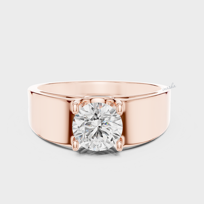 9K Gold Men’s Diamond Ring