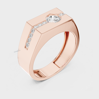 men’s diamond ring 0.68 ct lab grown