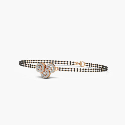 rose gold lab-grown diamond Mangalsutra bracelet for modern ethical luxury