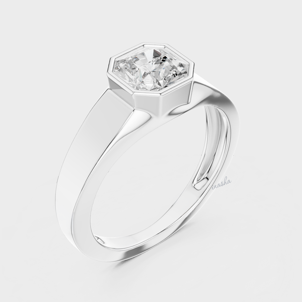Men’s lab grown diamond ring in platinum