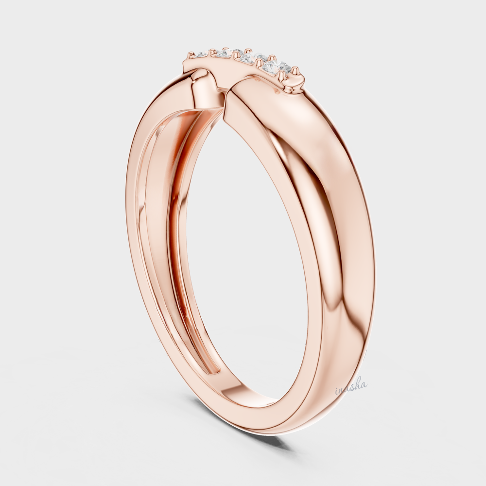 Modern men’s lab grown diamond ring