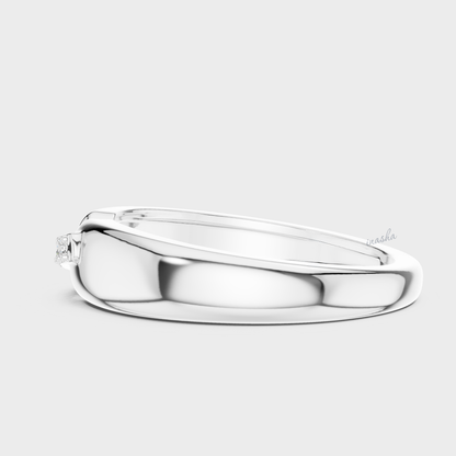 Men’s lab grown diamond ring in platinum