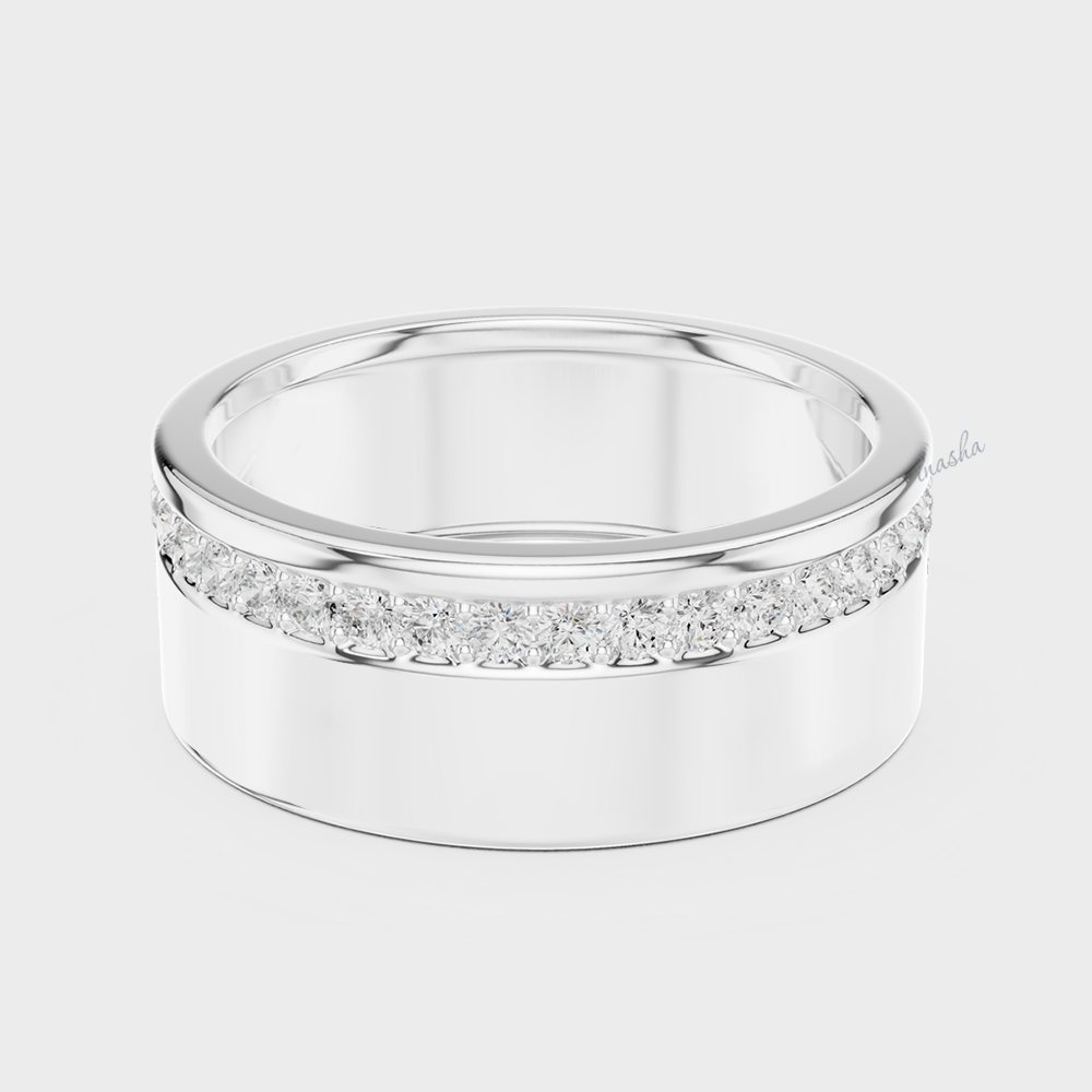 Men’s lab grown diamond ring in platinum