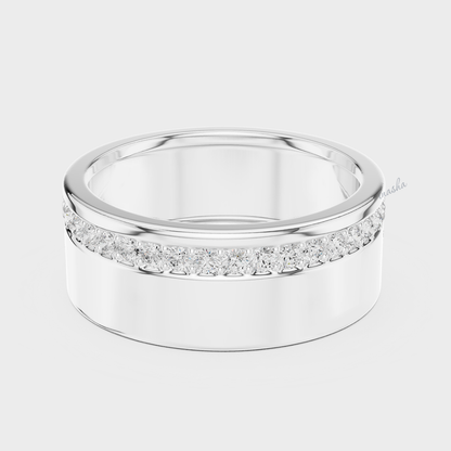 Men’s lab grown diamond ring in platinum