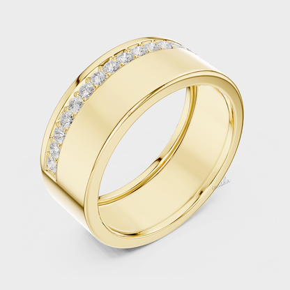 0.27 carat men’s lab grown diamond ring