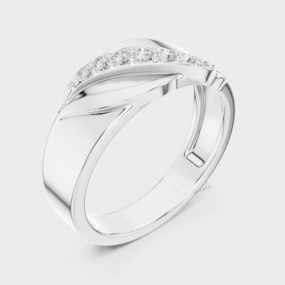 Men’s lab grown diamond ring in platinum