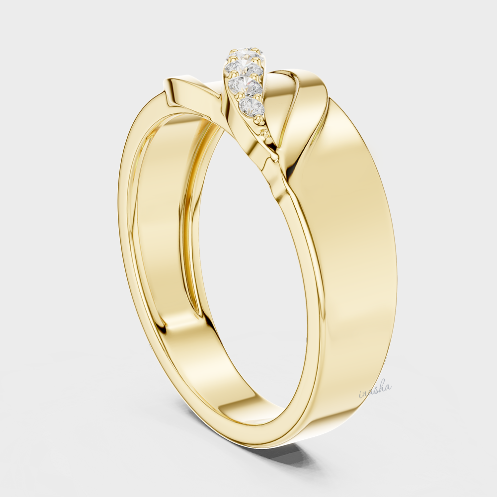 0.14 carat men’s lab grown diamond ring