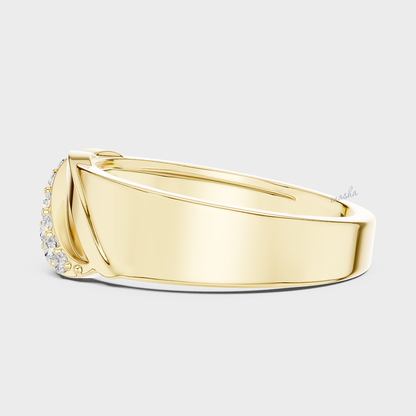 GLI certified men’s lab grown diamond ring