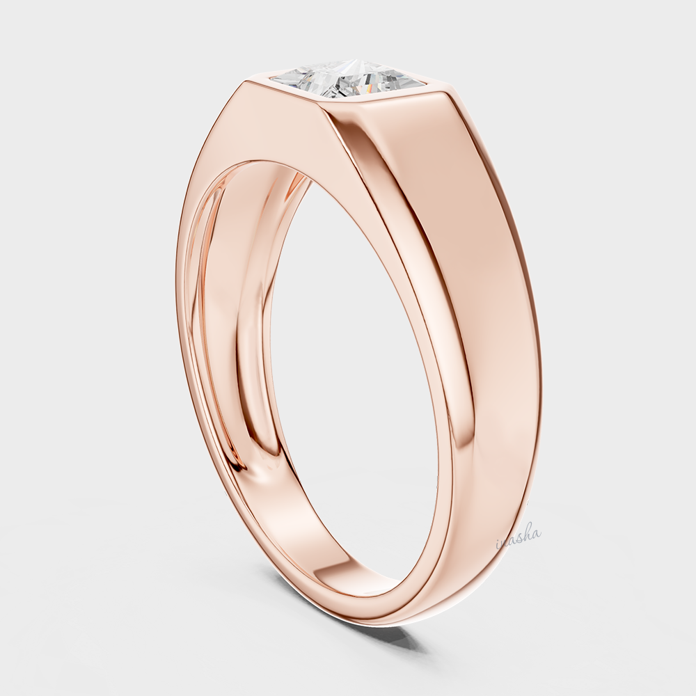 Modern men’s diamond ring design