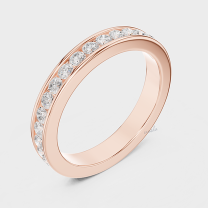 Men’s diamond band with round cut diamonds