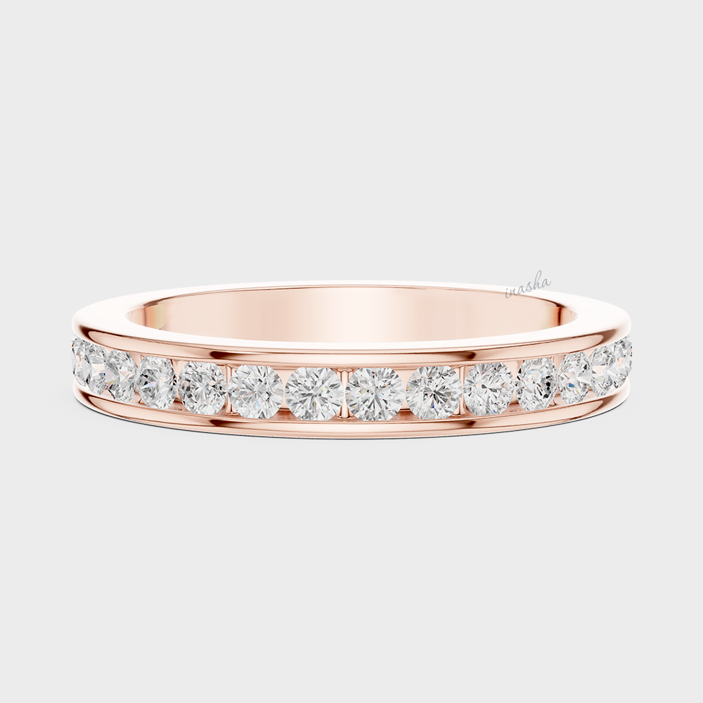 Men’s diamond band in rose gold