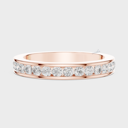 Men’s diamond band in rose gold