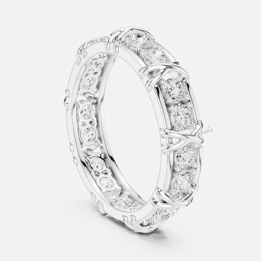 Premium lab grown diamond men’s band crafted in platinum