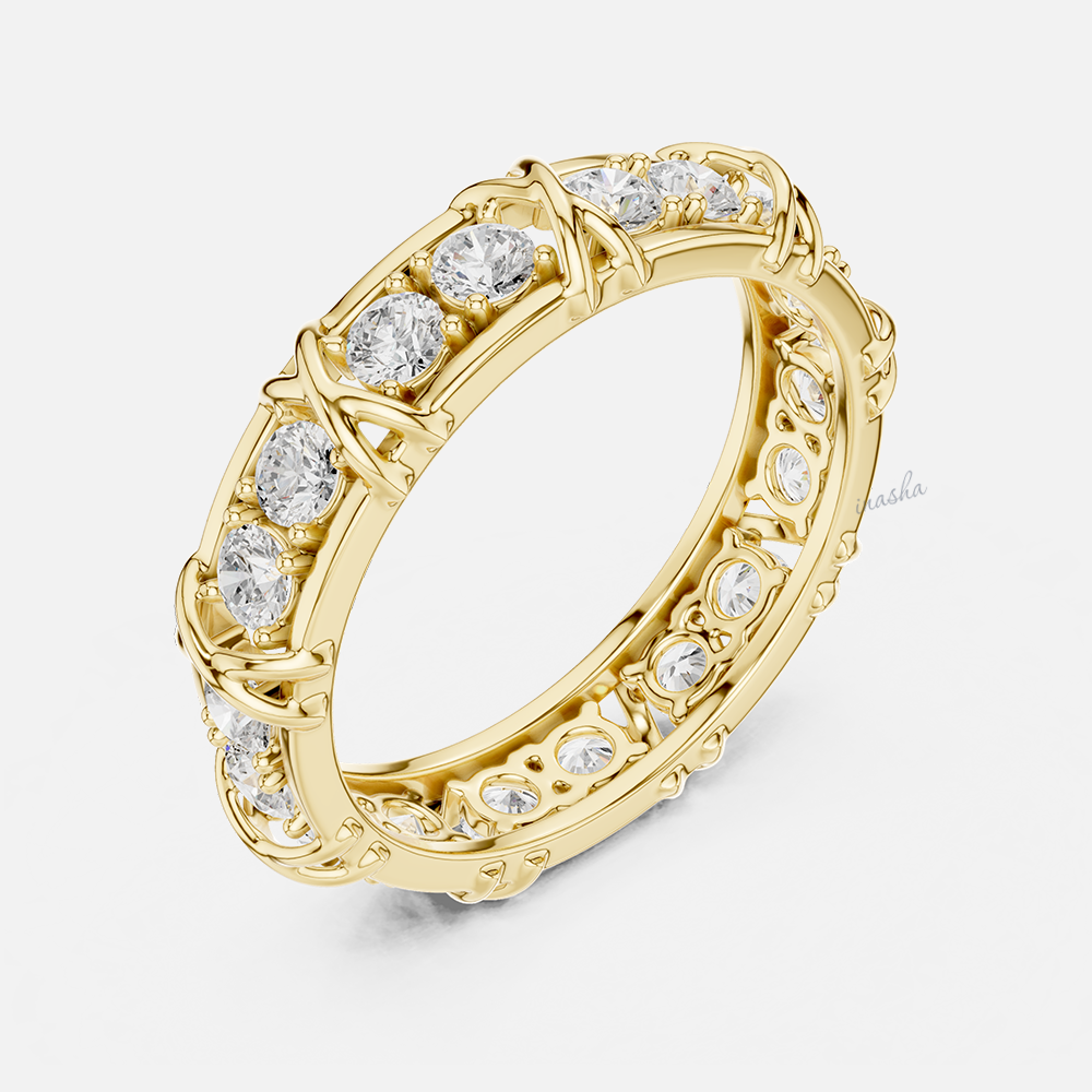 Round cut lab grown diamond men’s ring 9K 14K 18K yellow gold