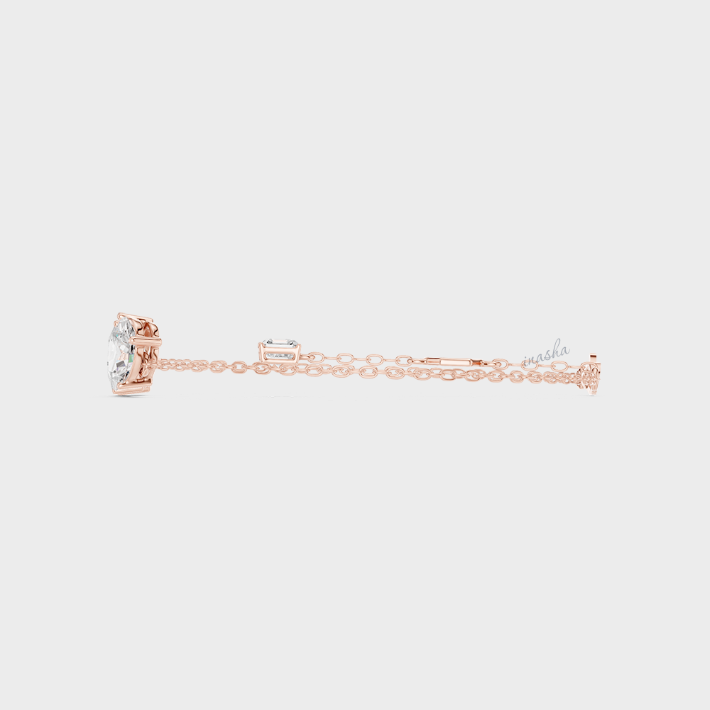 Multi-Shape Lab-Grown Diamond Bracelet | 3.61 Ct | Emerald, Oval, Pear & More | Hallmark Gold