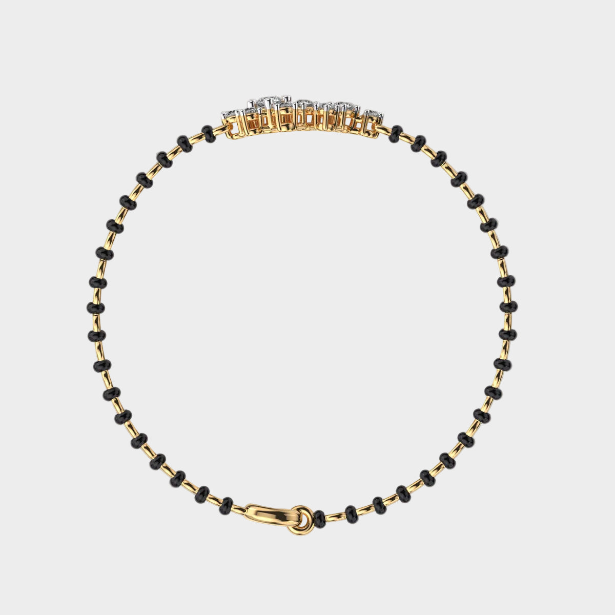 yellow gold Mangalsutra bracelet for a timeless and ethical bridal look