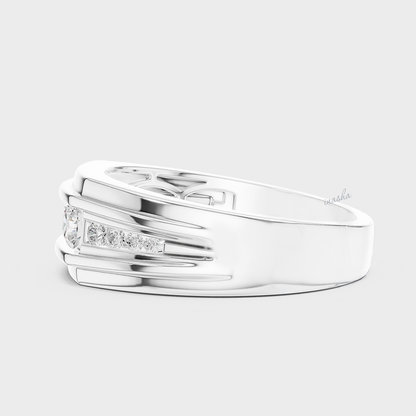 Ethical men’s diamond ring lab grown certified