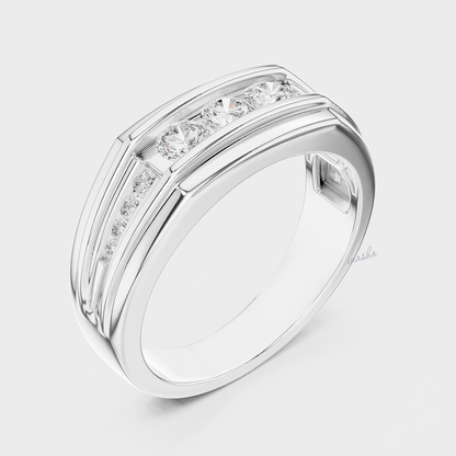 Premium men’s lab grown diamond ring elegant style