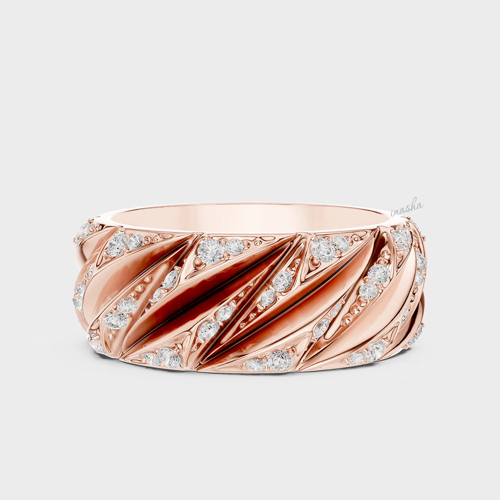 18K Gold Men’s Diamond Ring