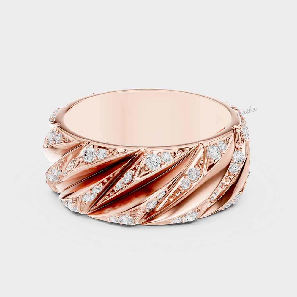 Rose Gold Men’s Diamond Ring