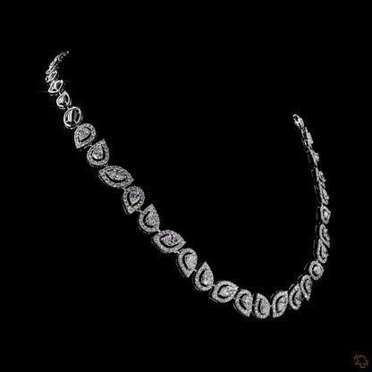Premium Multishape Halo Lab-Grown Diamond Tennis Necklace – 10.50 Ct