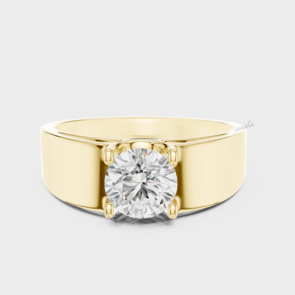 Yellow Gold Men’s Diamond Ring