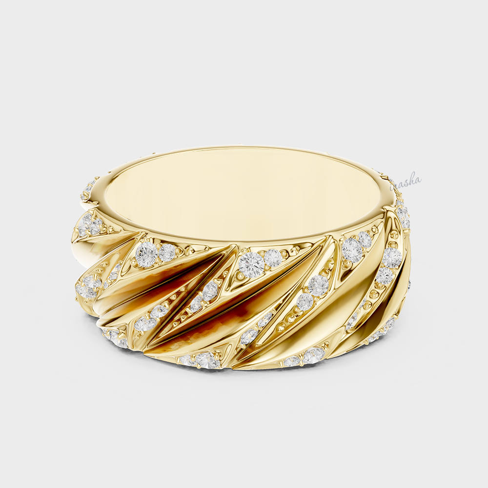 Yellow Gold Men’s Diamond Ring