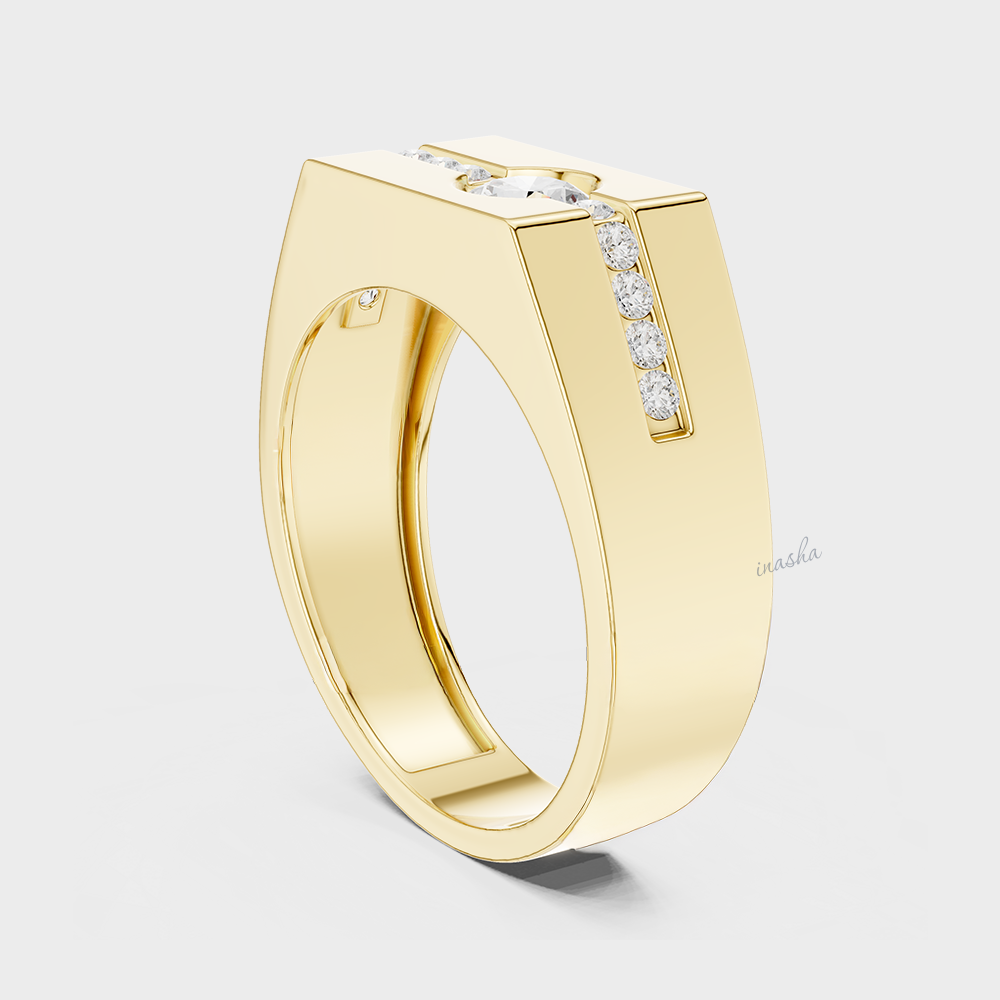 men’s lab grown diamond ring 0.68 carat round